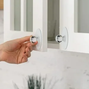 Yapışkanlı Kristal Dolap Kulp 